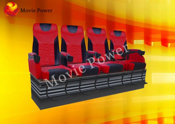 Push Back / Electric Shock 3 DOF Motion Theater Seats With Wood Frame 0