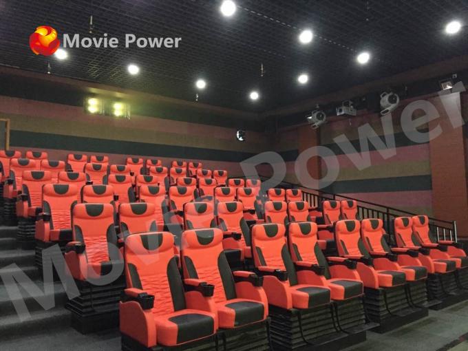 3 DOF 2 - 100 Seats 5D Movie Theater With 12 Kinds Surrounding Special Effects 0