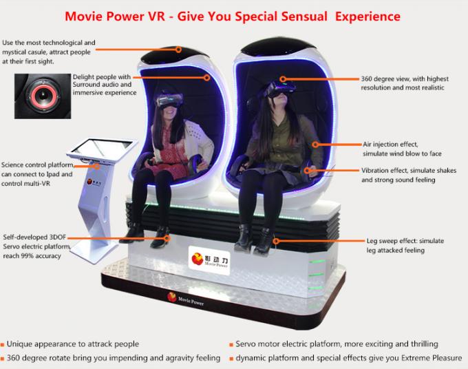 Capsule Design Electric 220V 9D VR Simulator 360 Degree Movie and Interactive Game 0