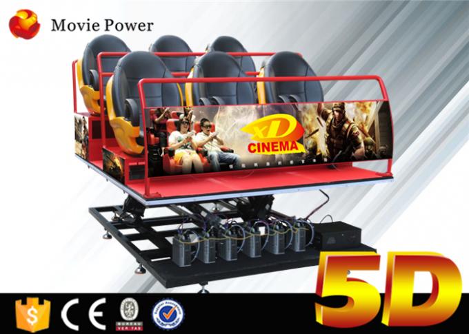 Electric System 5D Cinema Equipment Motion Simulator 5D Motion Theater With Motion Seats 0