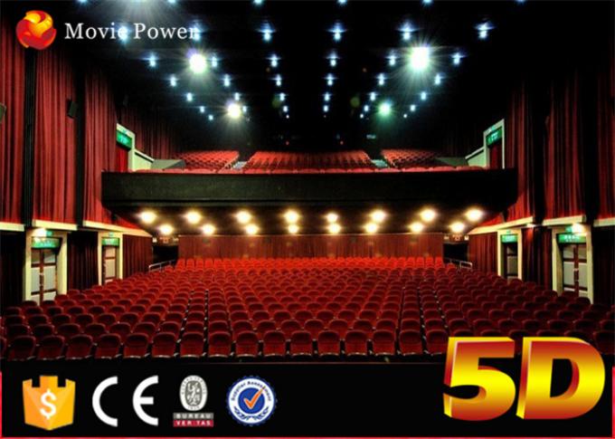 100 Seats Electric System 4d Motion Theatre Seat With Rain Bubble Snow Wind Fire 0