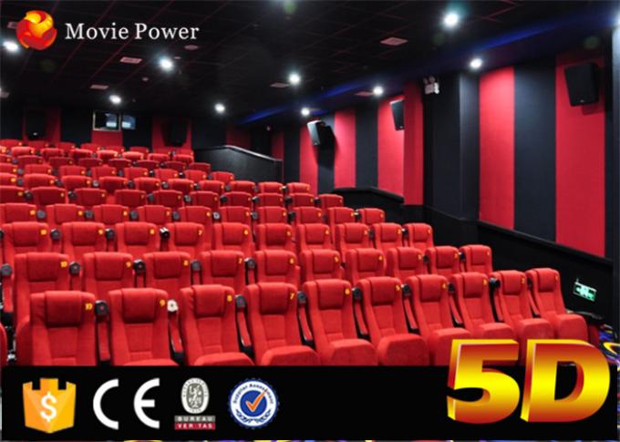 Electronic System 220V 3 DOF 4d Theater Seating Chairs Made Of Leather With Special Effects 0