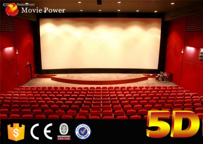 Large Curved Screen 4D Movie Theater 2-200 Seats Emotional and Special Effects 0