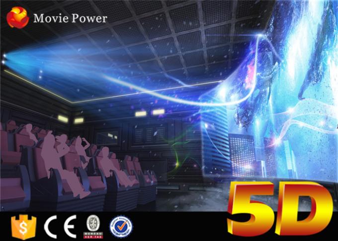 200 Seats Electric System 3 DOF Large Scale 4D Movie Theater with Rain Effects and Moving Chairs 0