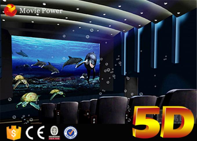 Local Manufacture 4D Theater System Large Curved Screen and Rain Bubble Snow Effects 0