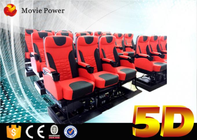 Hydraulic And Electric System 5D Cinema Theater Stimulator With 4d Motion Chair 0