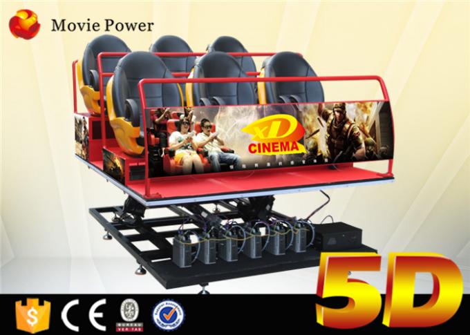 CE Certificate 5D Movie Theater With Special Effects for theme park , shopping mall 0