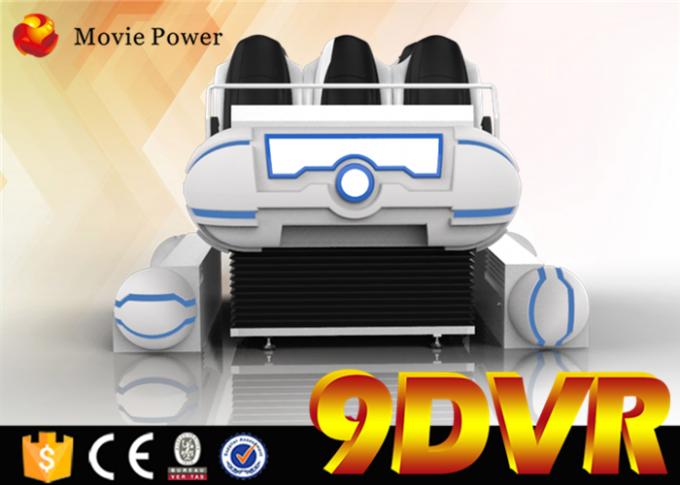 Family 6 Seats 9D VR Cinema Electric Cinema System With Wind Special Effects 0