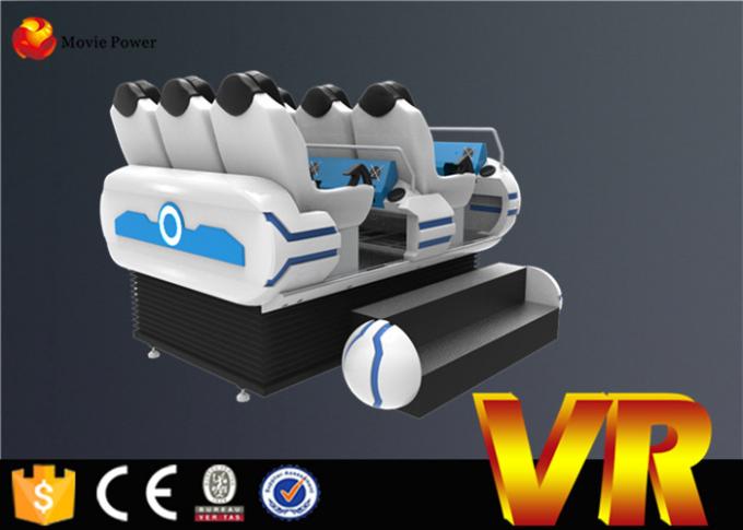 6 seats Electric system 9d movie theater with latest design for shopping mall 0