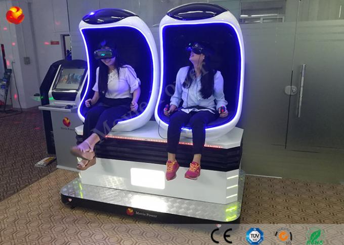 220v Virtual Reality Double 9d VR Cinema Single / Triple / Double Passenger CE 1