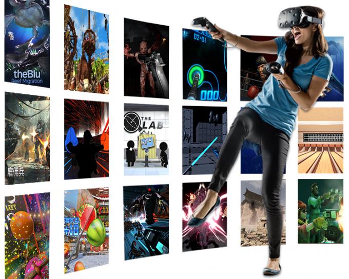 Virtual Reality Cinema 2 Handles VR Theme Park Equipment HTC VIVE VR Game Station 0