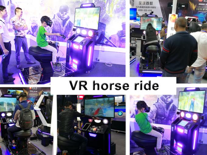 Cool Motion Single Seat HTV VIVE Glasses VR Horse Racing Simulator Shooting Virtual Reality Cinema 0