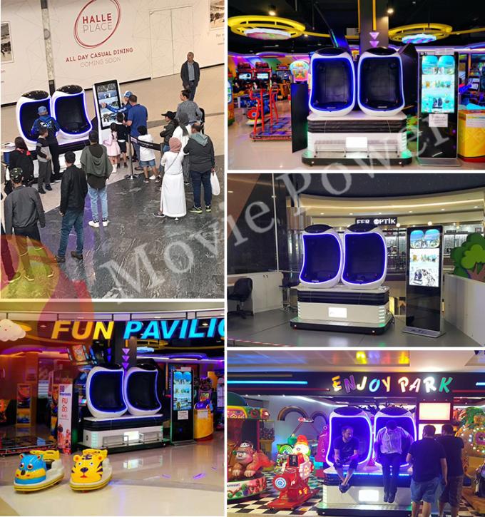Shopping Mall Single Cabin 9D VR Cinema 9D Virtual Reality 9D Cinema Simulator 1