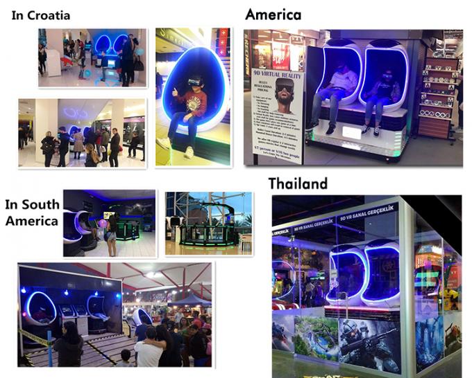 Indoor 9D Simulator , Double Seats Typical Roller Coaster Game For All Age Players 0