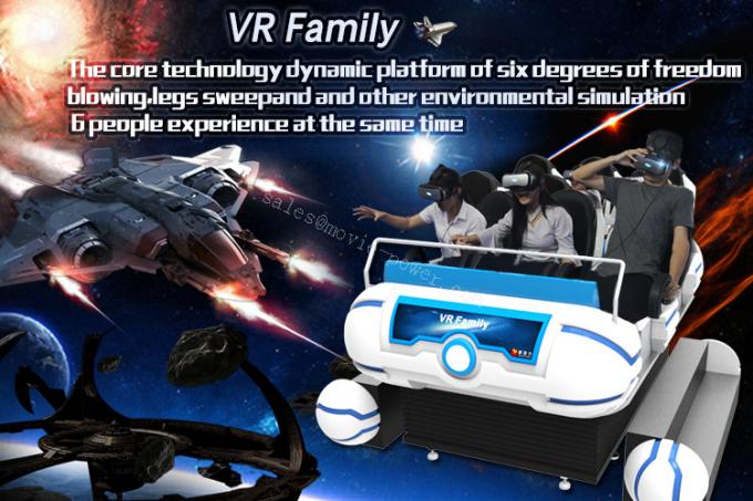 6 Rides 9D Cinema VR Family Including Shooting Games Vibration / Leg Sweep / Wind 0