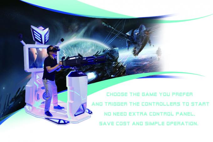 1 Player Standing Up 9D VR Simulator With Steel And Plastic Material 0