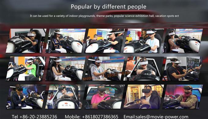 Indoor Motion VR Driving Gaming Machine / Thrilling Car Racing Simulator Equipment 0