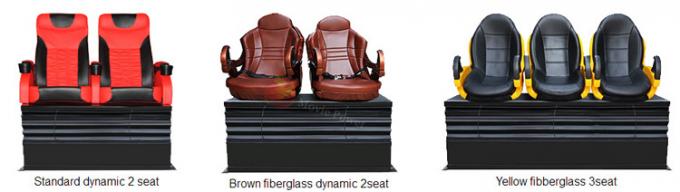 100 Seats 4D motion Theater Genuine Leather + Fberglass Material 2