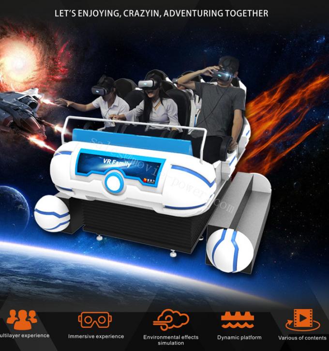 Indoor Full Immersive Interactive 6 Seats 9D Virtual Reality VR Cinema games Simulator 0