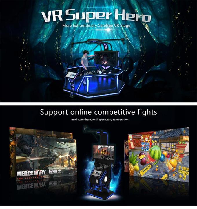 Customized Virtual Reality Simulator / VR Super Hero Coin Operated Boxer Machine 2