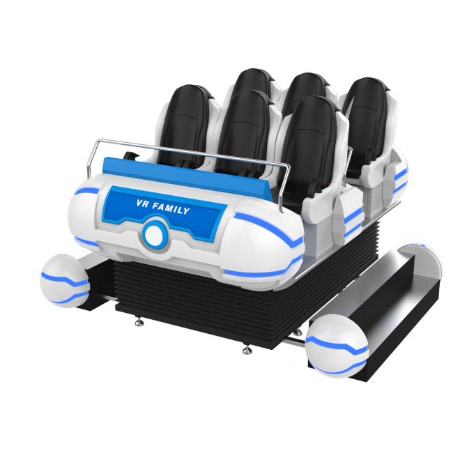 6 Seats 9D Virtual Reality Simulator Aluminium Boat For Amusement Park 0