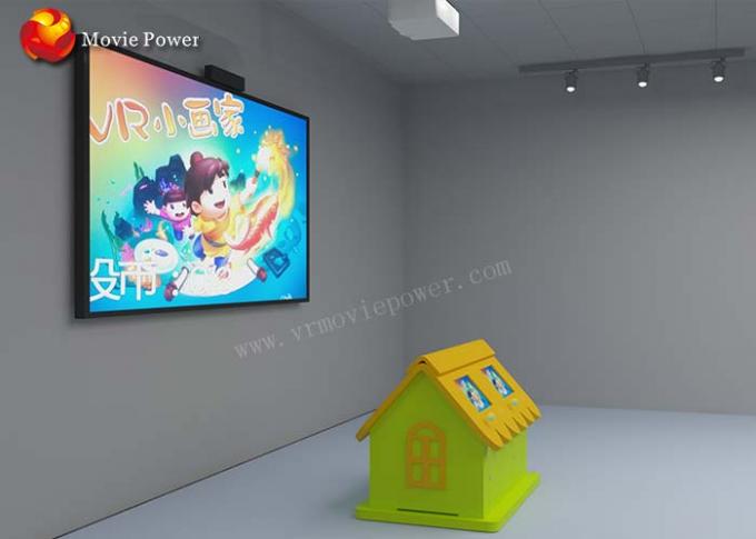VR Amusement Park Indoor Interactive Projection Children Painting Game Machine 1.5 KW 1