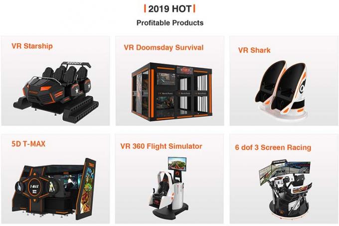 Thrilling Game Experience Virtual Reality Game Machine Motion Chair VR Simulator Roller Coaster For Amusement Park 19
