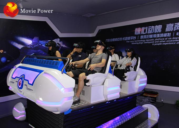 Electric Platform 6 Seats Arcade Virtual Reality Simulator / 9D VR Cinema 0