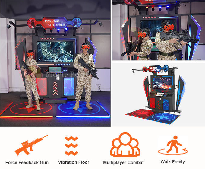 2 Players Interactive Standing Virtual Reality Simulator Electric Platform 1