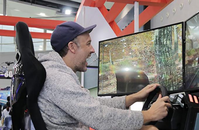 Car Driving Experience 6 Dof Racing Car Electronic Driving Simulator For Amusement Park 1