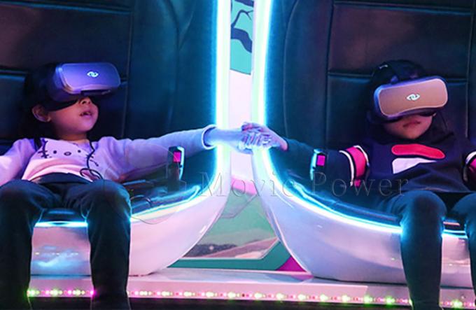 Amusement Park Virtual Reality Simulator 9d Vr Cinema Egg Chair Equipment With 2 Seats 1