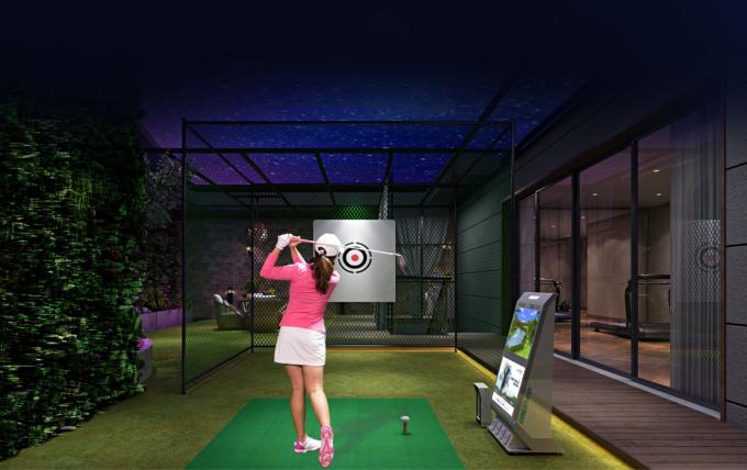 Professional Virtual Indoor Golf Simulator Projection ROHS 0