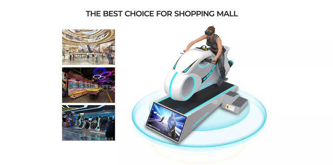 Cool Indoor Amusement Park 9D VR Racing Simulator Virtual Reality Space Wheel 4