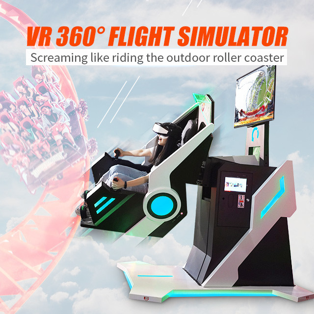 3D 9D VR Cinema Virtual Reality Roller Coaster 360 Rotating Vr Chair Flight Simulator Game Machine 0