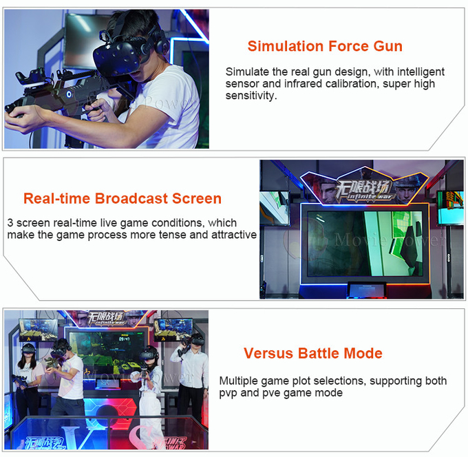 360 Degree 9d Vr Shoot Simulator Vr Shooting Game Arena Multiplayer Virtual Reality Equipment 4