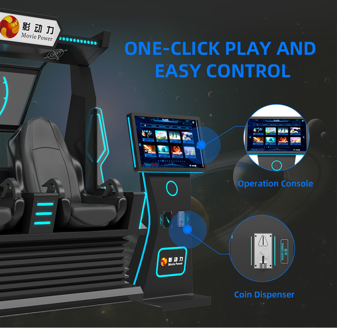 Roller Coaster 9d Vr Chair Simualtor Virtual Reality Cinema Game Machine For Amusement Park 4