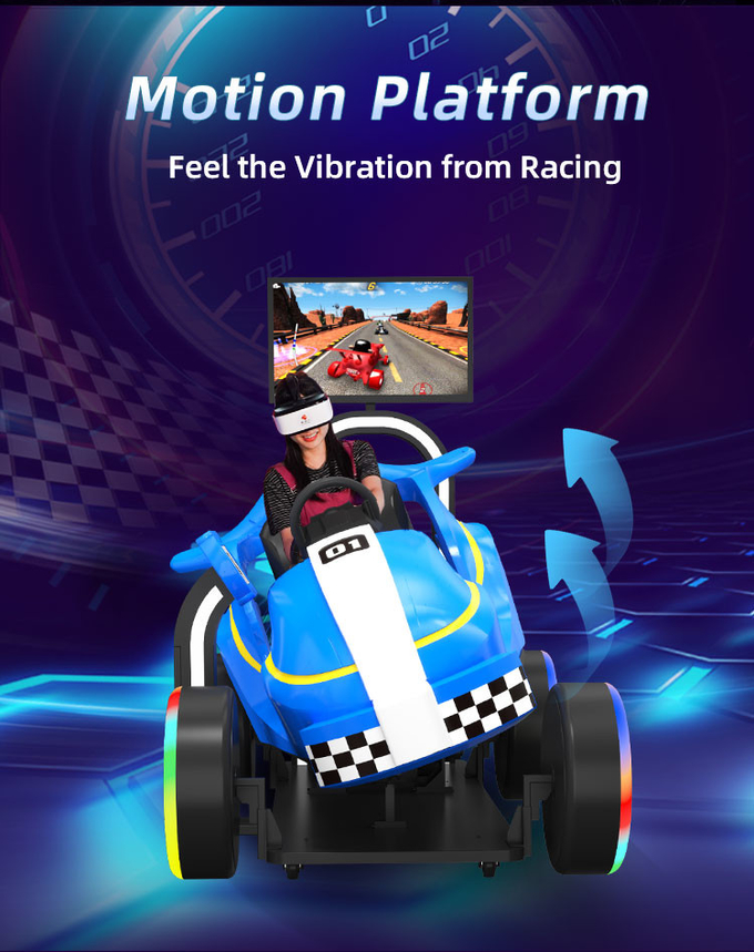 9D Kids Car Racing Game VR Driving Simulator For Amusement Park 2