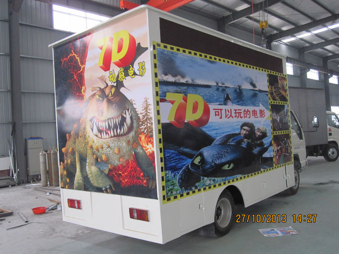 Waterproof Cabin VR Truck Mobile 5D Cinema Sophisticated 6 - 12 Seat 1