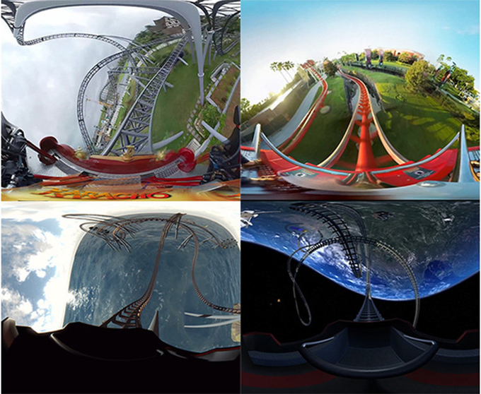 3D 9D VR Cinema Virtual Reality Roller Coaster 360 Rotating Vr Chair Flight Simulator Game Machine 2