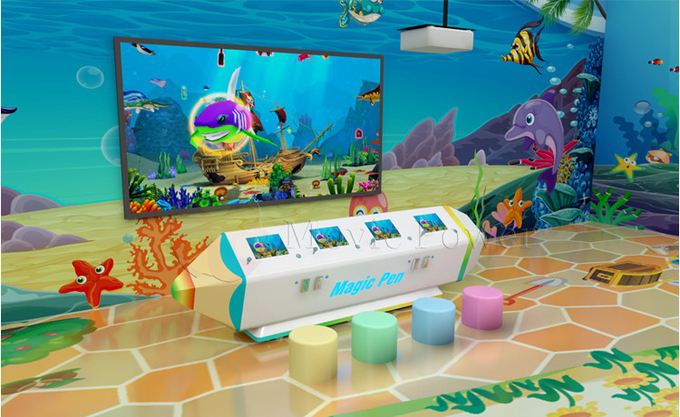 Multiplayer 3d Interactive AR Projector Indoor Children Painting Game Machine 3