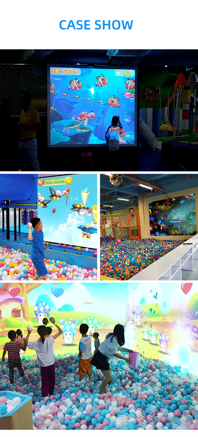Kids Indoor Playground Park 3D Interactive Ball Game Big Floor Wall Projection Games 7