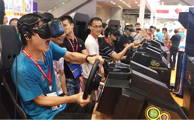 Indoor Playground Racing Driving Simulator Virtual Reality Game 9D Vr Gaming Equipment 6