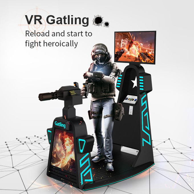 Commercial VR Simulator 9d Virtual Reality HD Arcade 360 Cinema Shooting Flight 0