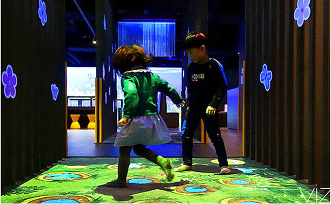 0.45kw Movie Power 3D Interactive Floor Children Games For Playground Center 0