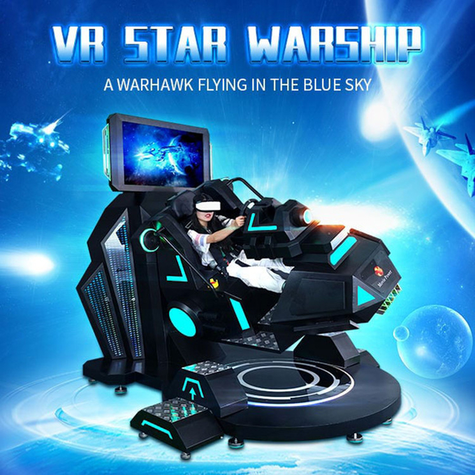 3.0KW Vr Flight Simulator 9d Vr Game Machine 360 Degree Rotating Motion Platform 0