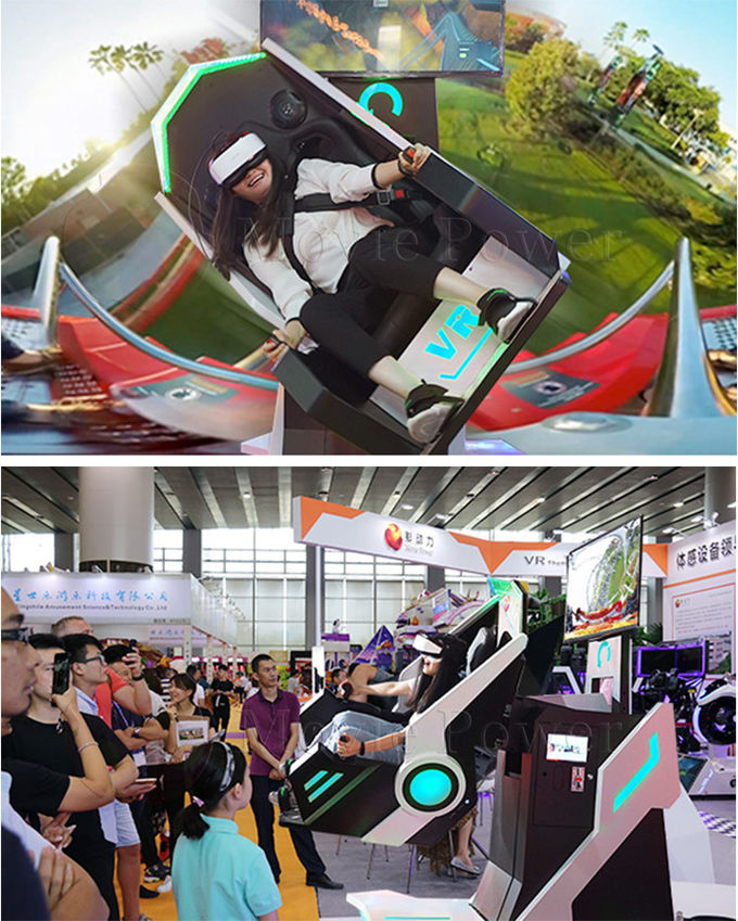 Coin Operated Theme Park 360 Flight Simulator Motion Platform VR Game Machine 0