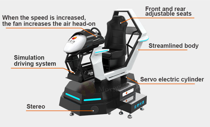 Racing Car Games GOS Virtual Reality Chair Online Play 9d Simulator 1