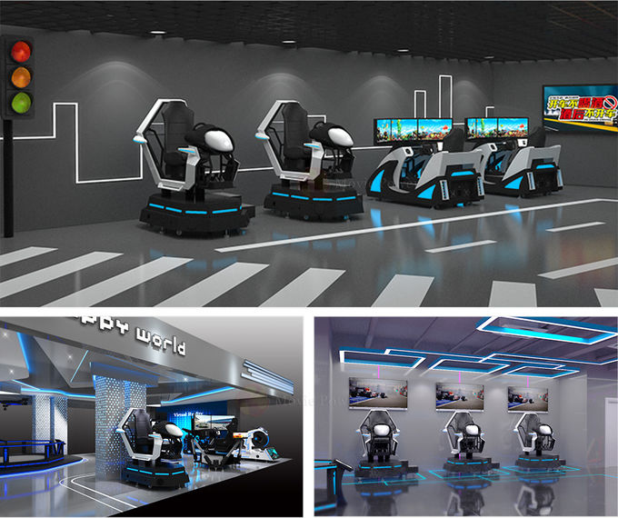 Earn Money 9D VR Racing Simulator Ride On Car Aracde Game Seat Driving System F1 Motion Platform 0