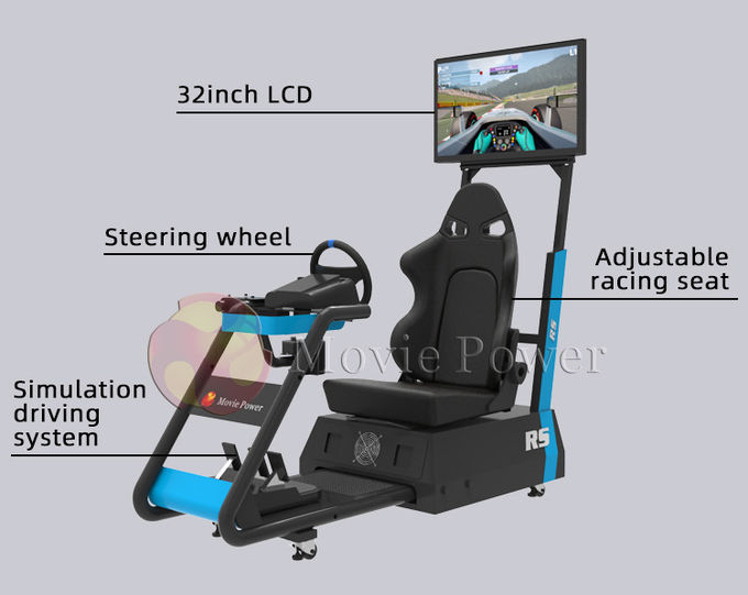Small Home Gaming Hydraulic VR Racing Simulator Car Driver Equipment 0.5KW 2